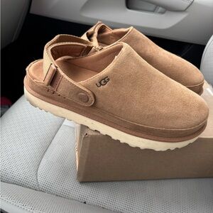 UGG Tasman Slingback Clogs Chestnut Suede Women’s 9.5
